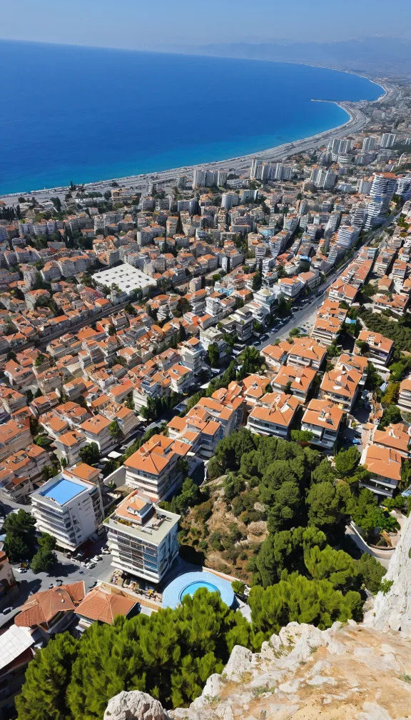 Homes close to sea in Antalya in Turkey