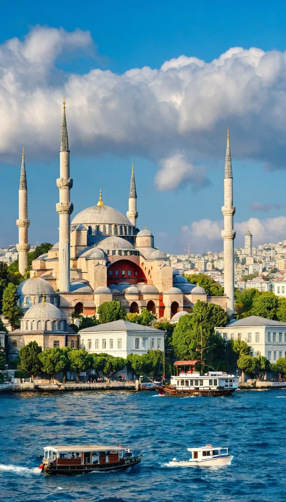 Nice view of Istanbul from the sea