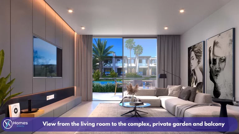 Apartment near Cyprus beach - Living Room