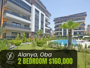 Two Bedroom Apartment in Alanya in Oba