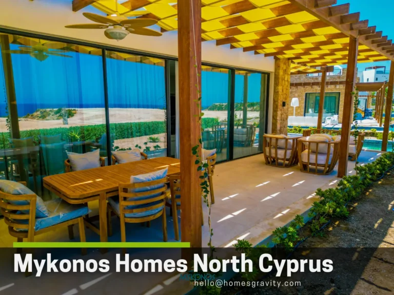 A quiet whisper of light touches the Mykonos Homes North Cyprus