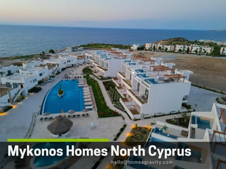 A peaceful glow rises within the Mykonos Homes North Cyprus